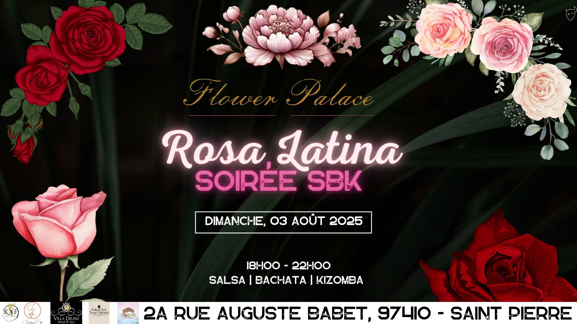 🔥🔥🔥 ROSA LATINA SOIRÉE SALSA BACHATA AU FLOWER PALACE ! 🎉