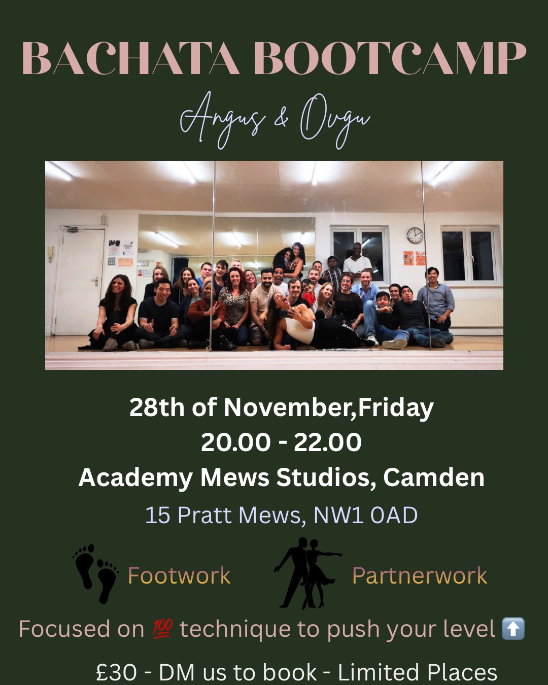 Bachata Bootcamp - 2hour Workshop