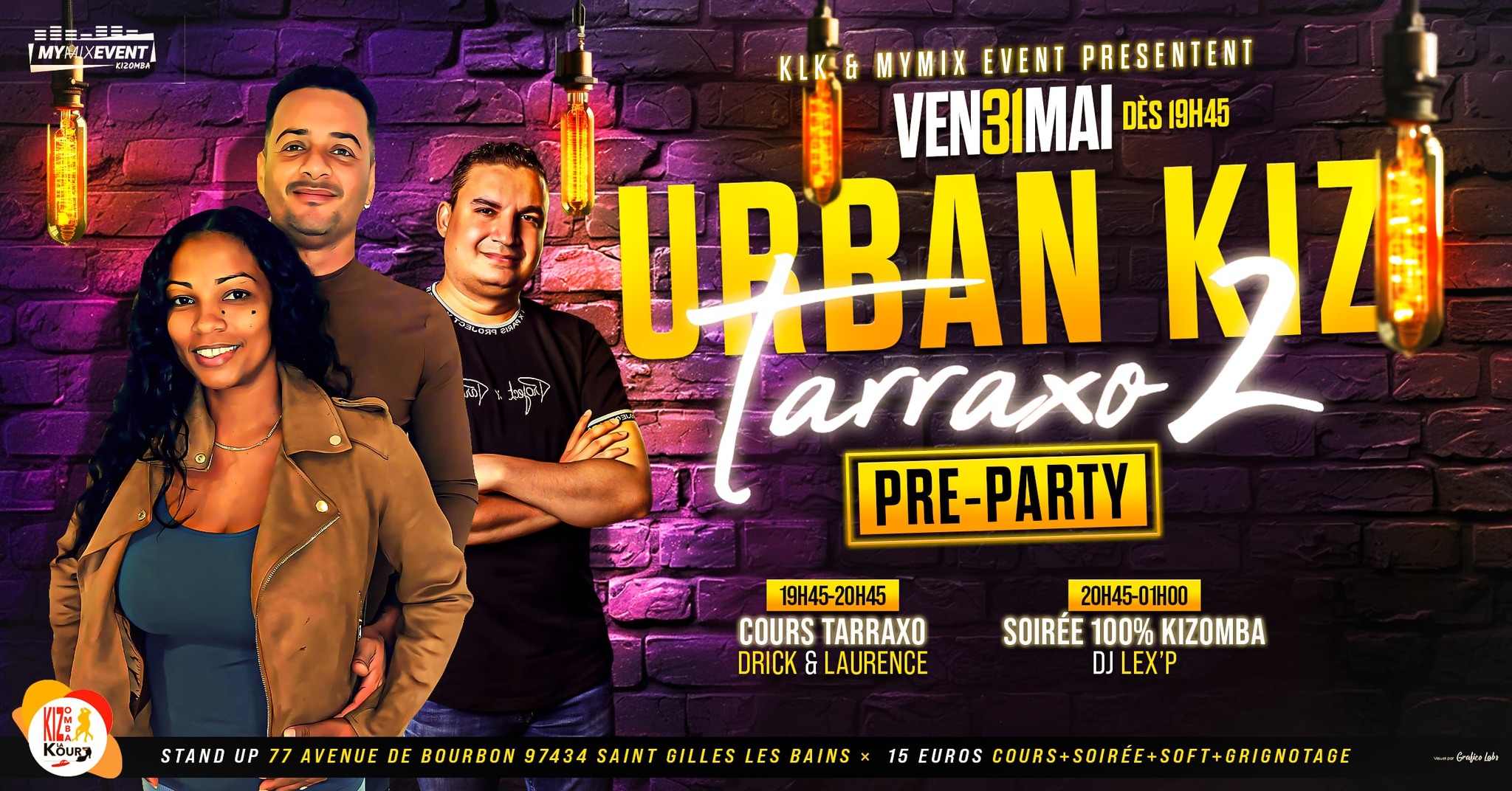🔥🔥PRE-PARTY URBAN KIZ TARRAXO 2🎉🎈 VEN 31 MAI AU STAND-UP