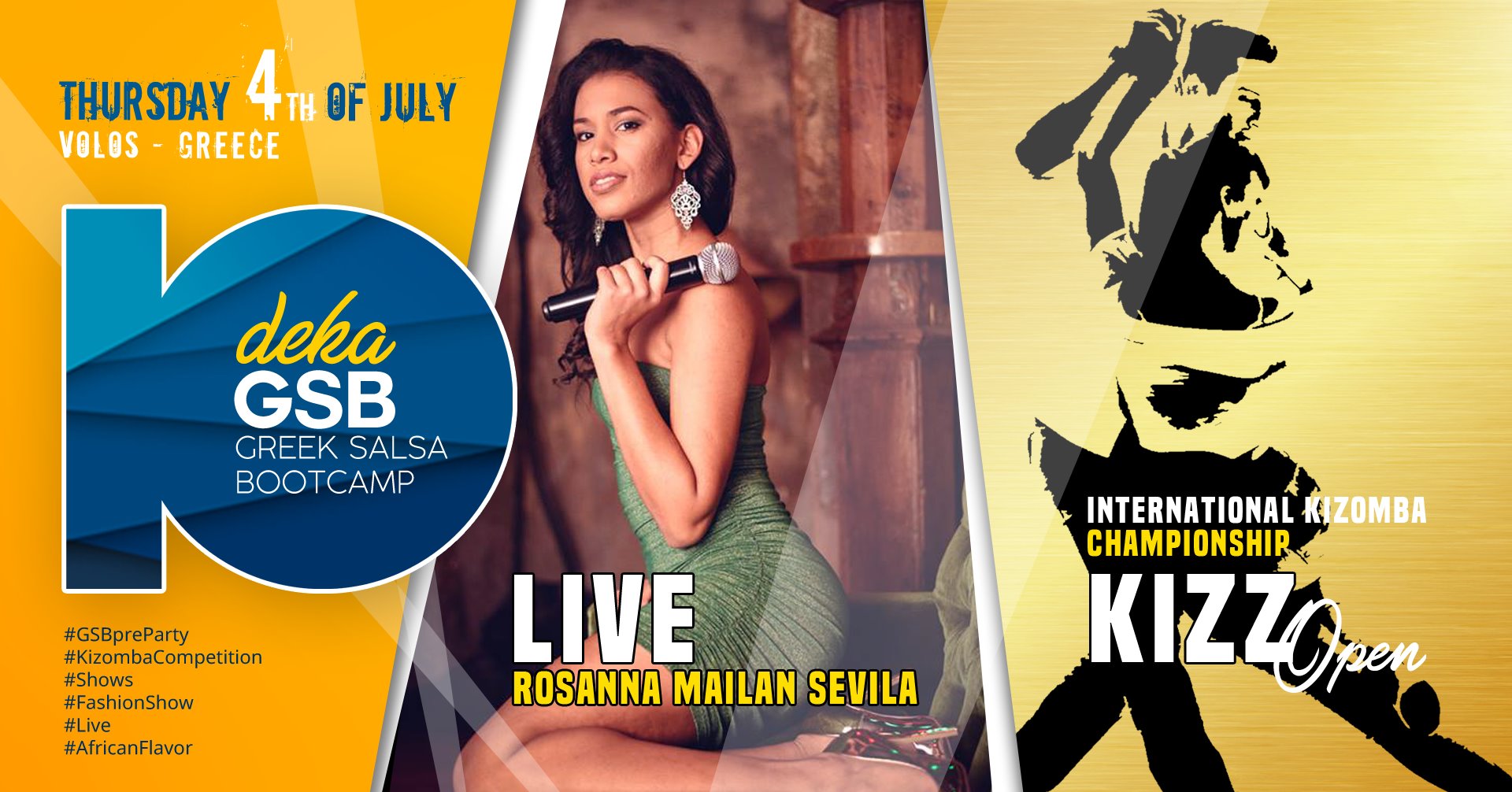 Greek Salsa Bootcamp Opening Party, Rosanna Live & Competition!