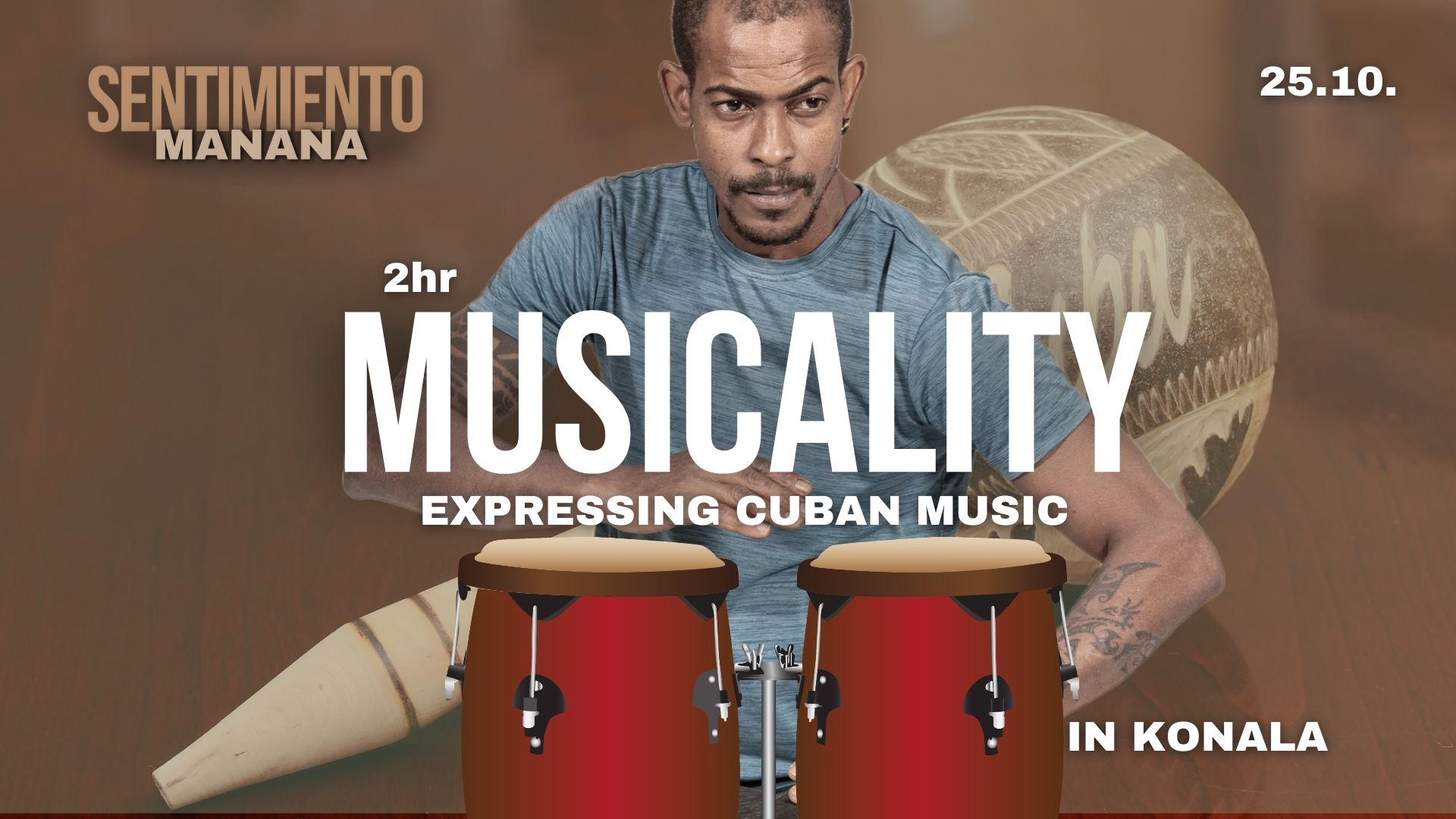 2hr Cuban Musicality Workshop Friday 25.10.