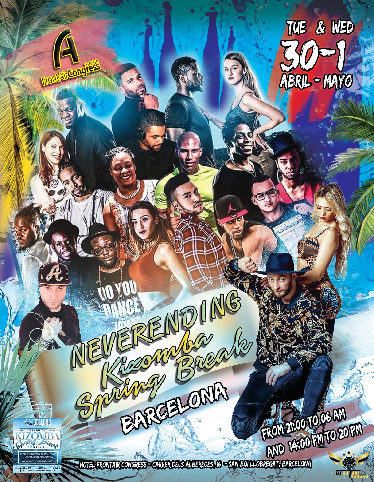 Neverending Spring Break 30 Abril & 1 Mayo Kizomba Barcelona