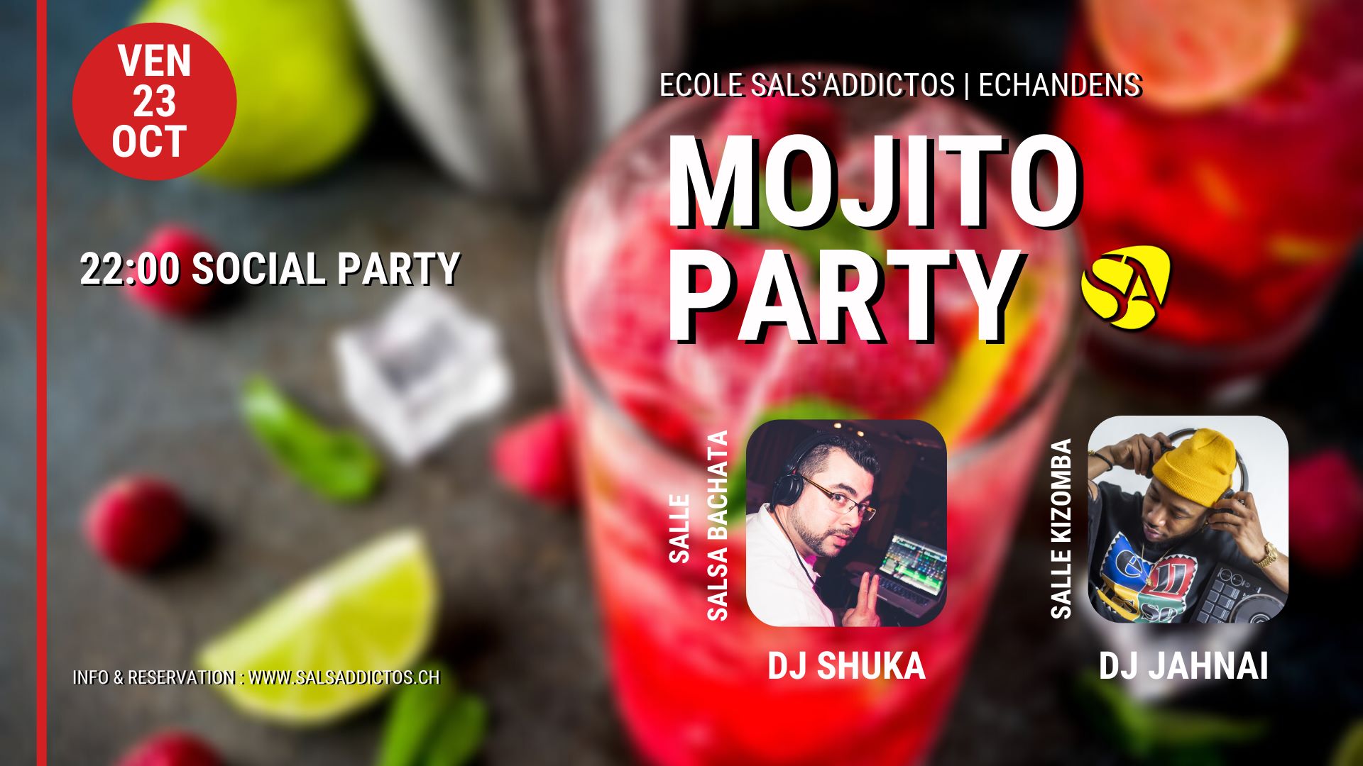 Mojito Party avec Dj Shuka & Dj Jahnaï