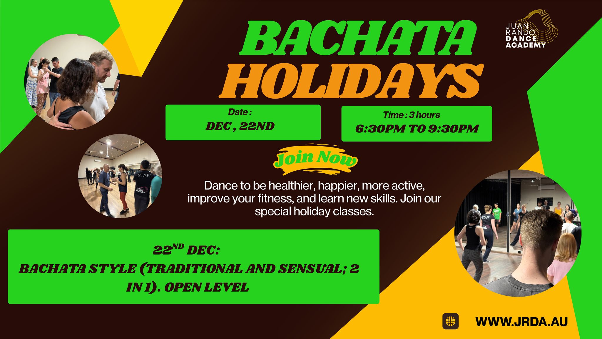 HOLIDAYS. Bachata Style (Traditional and Sensual; 2 in 1) 🔥JRDA