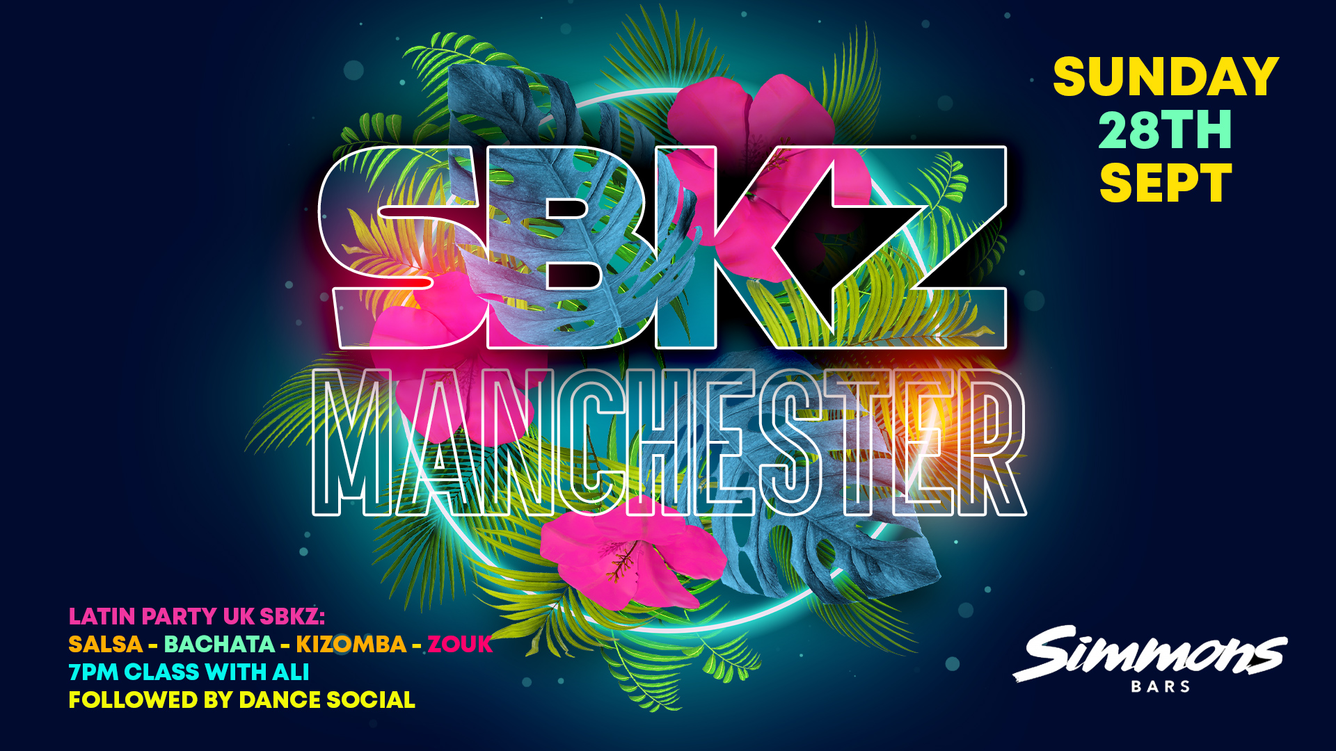 SBKZ MANCHESTER - Sunday 28th September Simmons Bar Deansgate
