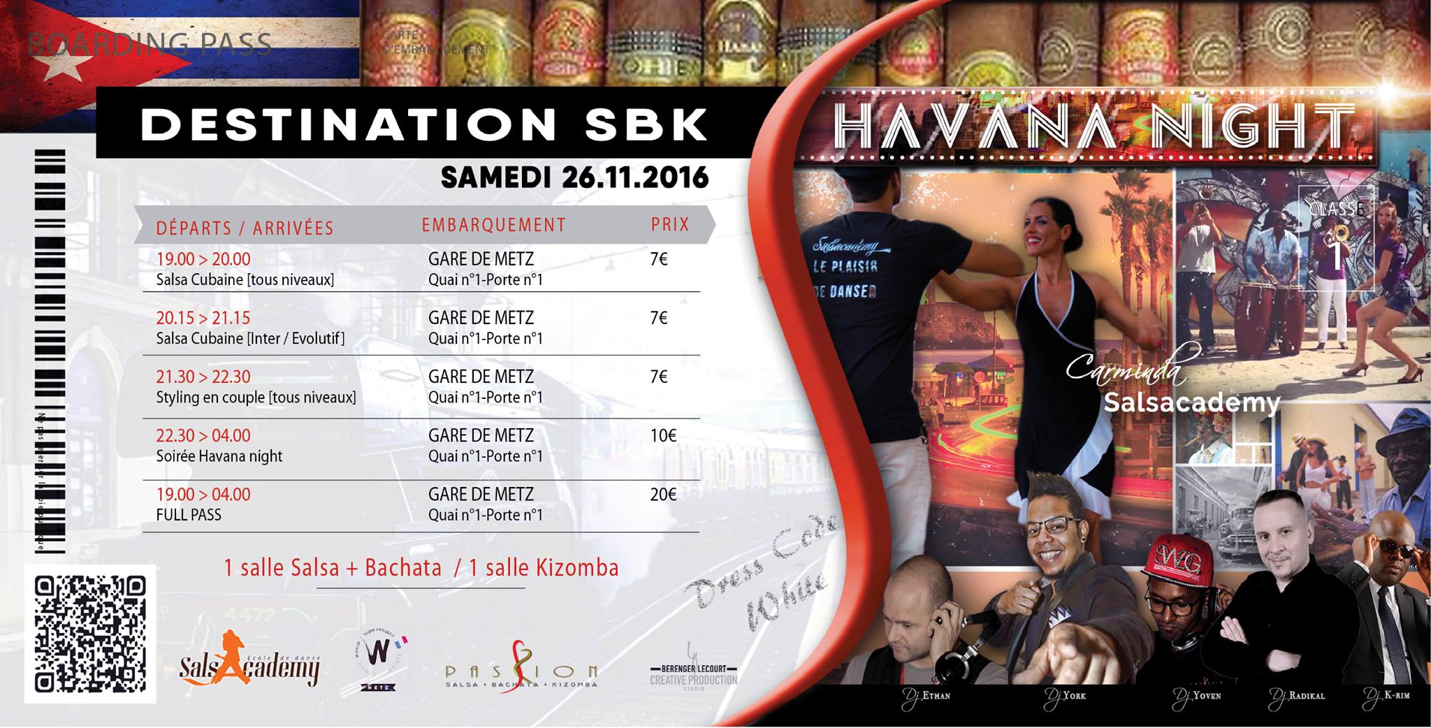 Destination sbk * Havana Night * 2 salles - 2 ambiances