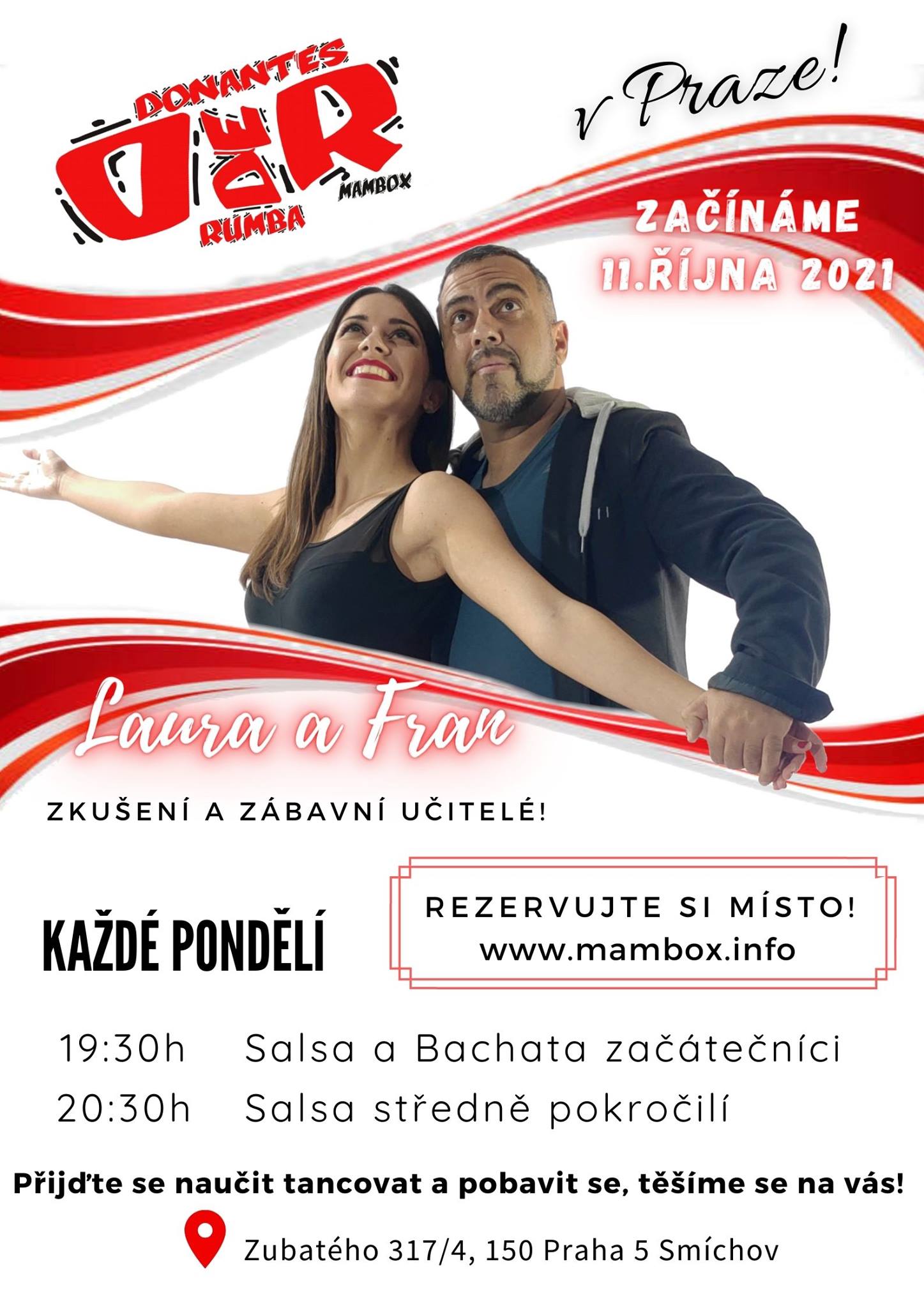 Bachata a Salsa Kurzy v Praze