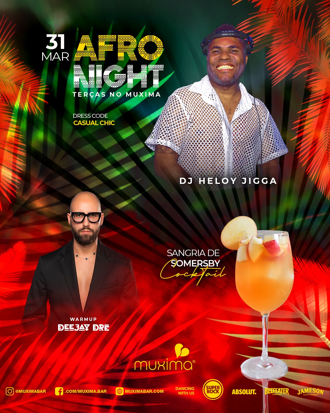 TERÇA • 31 MARÇO 👣 🌍 AFRO NIGHT EXPERIENCE 🔥 Só no Muxima