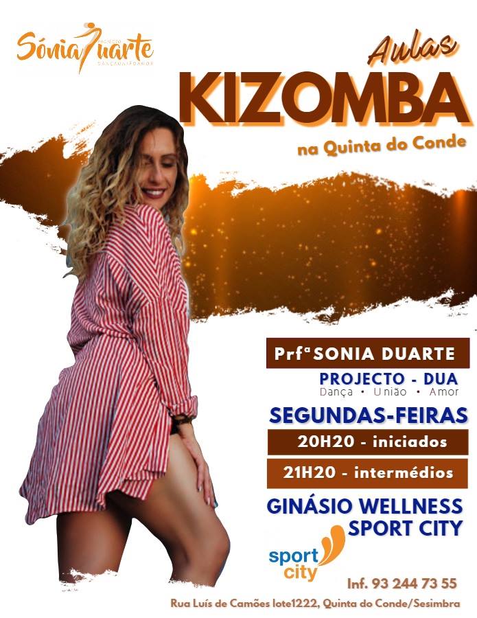 Aula Kizomba Wellness Sport city-professora Sónia Duarte