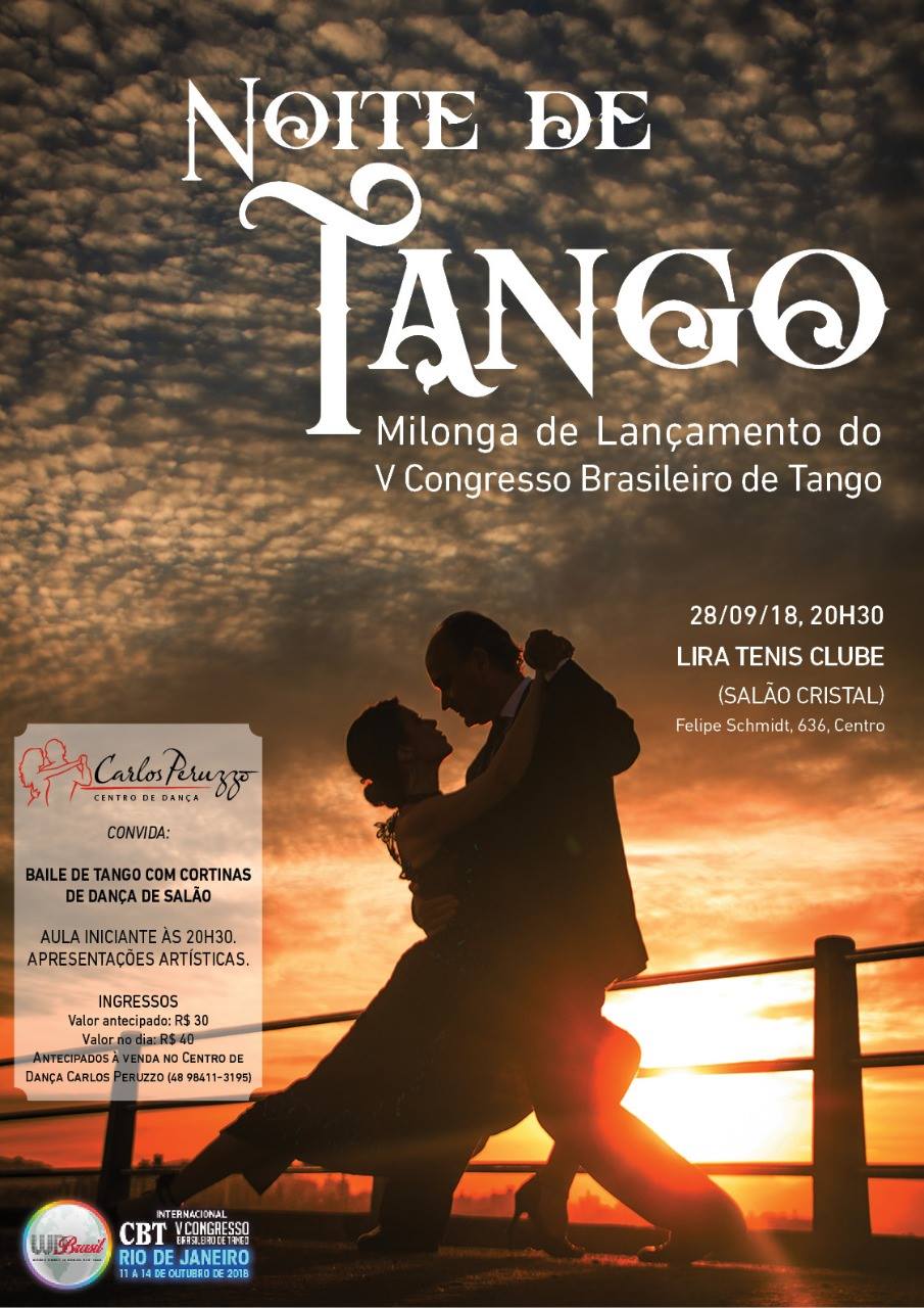 Milonga de Lançamento do Congresso Brasileiro de Tango 2018