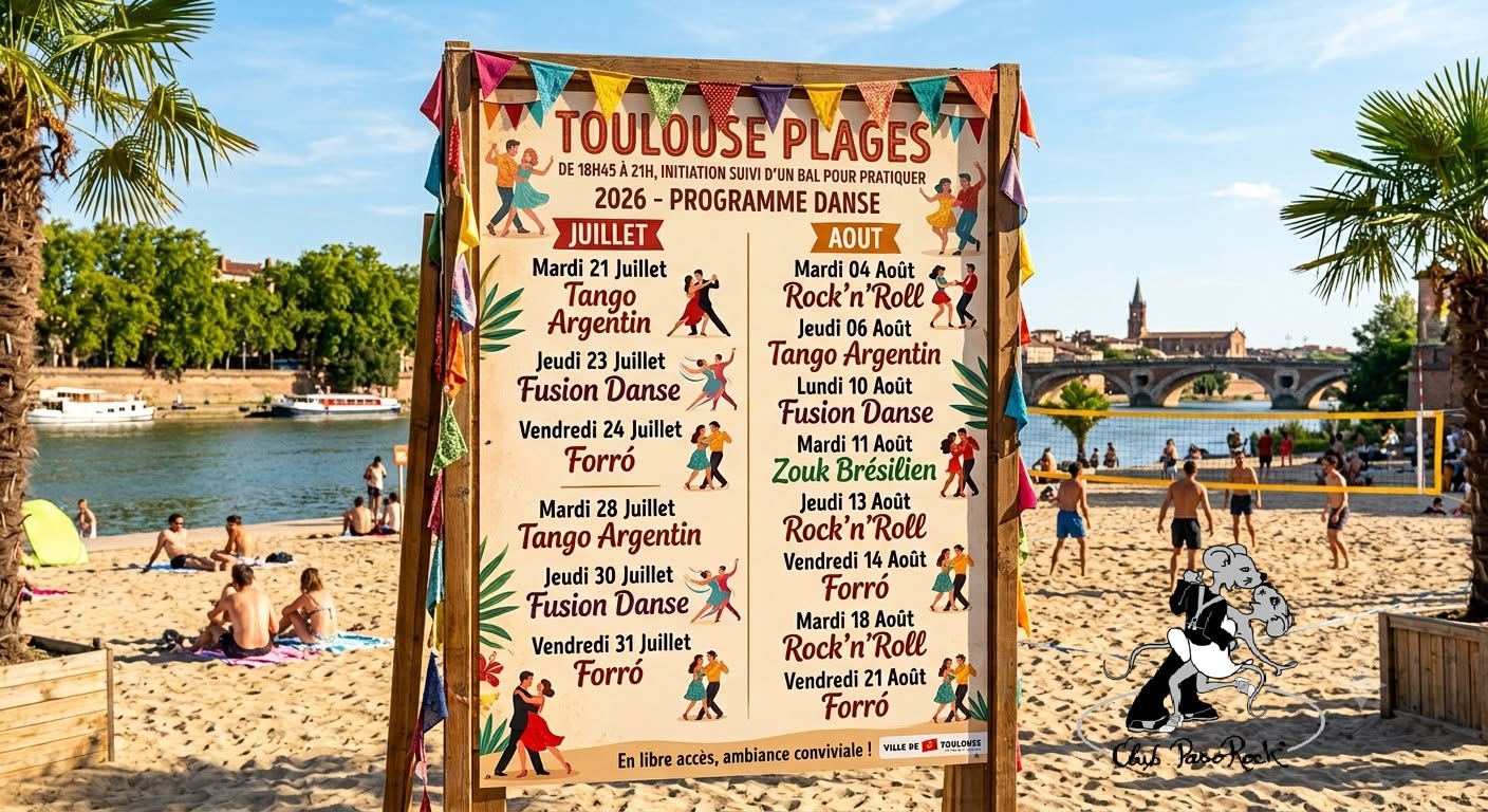 Club Pasorock et les copains à Toulouse plages 2026