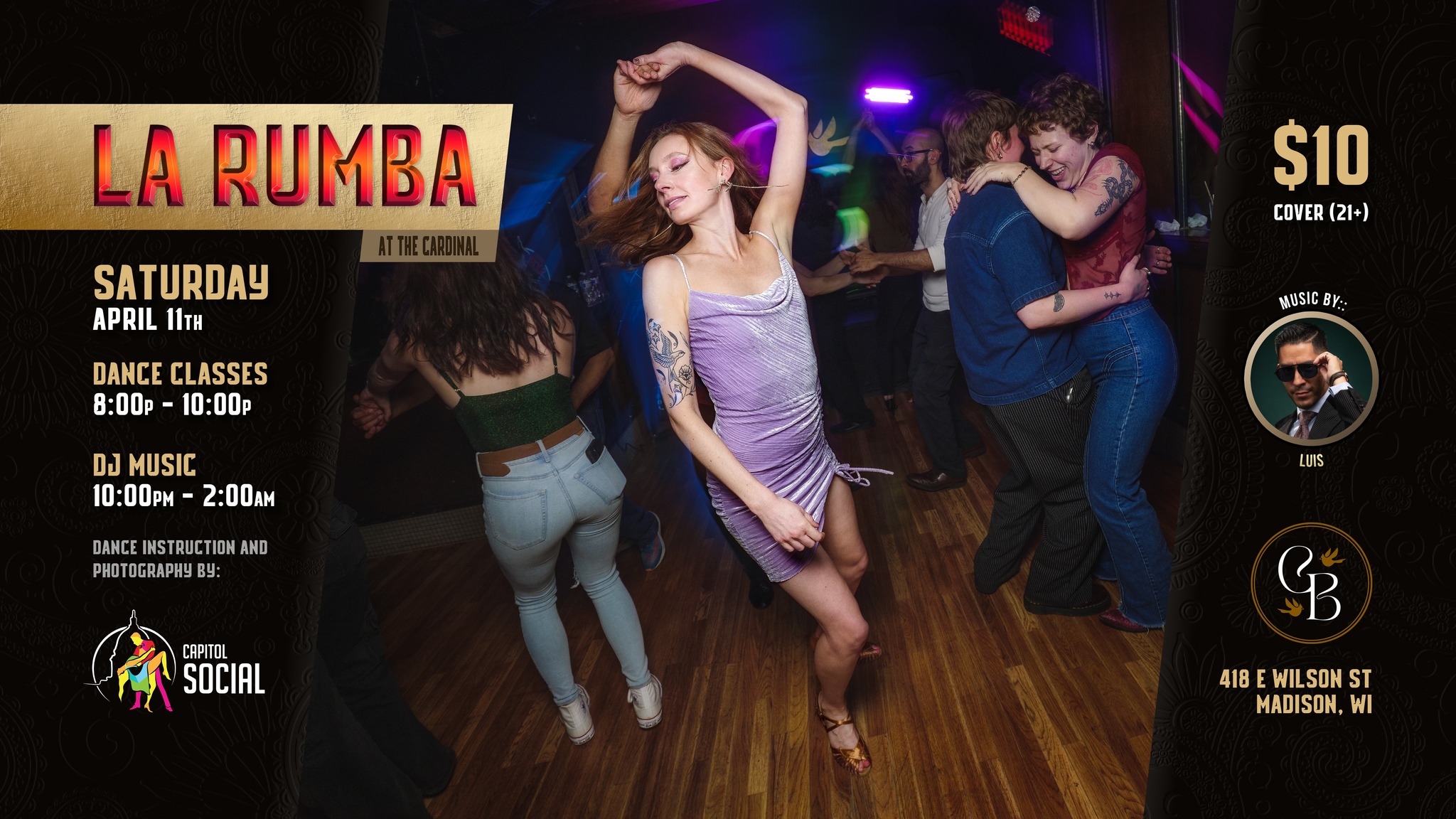 LA RUMBA at The Cardinal (SATURDAY 4 11 26)
