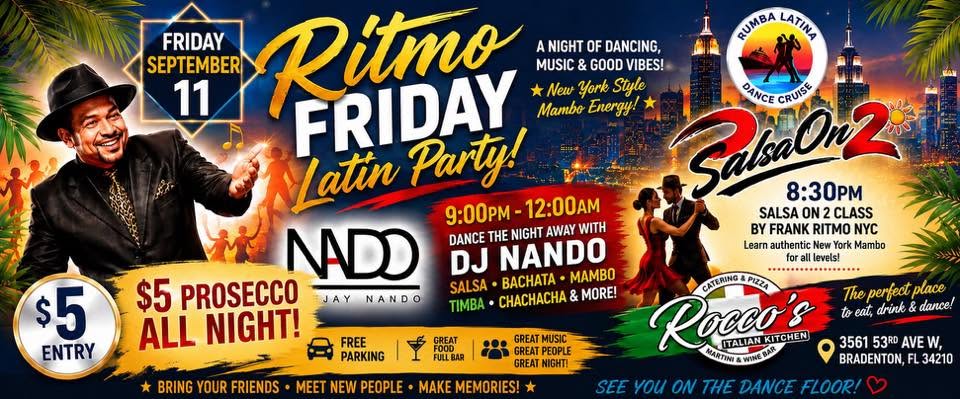 Ritmo Friday Latin Dance at Rocco’s Italian Kitchen Bradenton