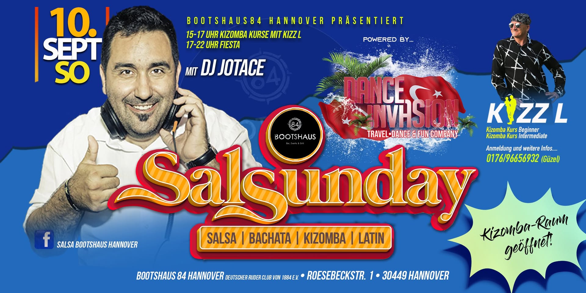 SalSunday mit Dj Jotace - Kizomba Kurs mit KIZZ L