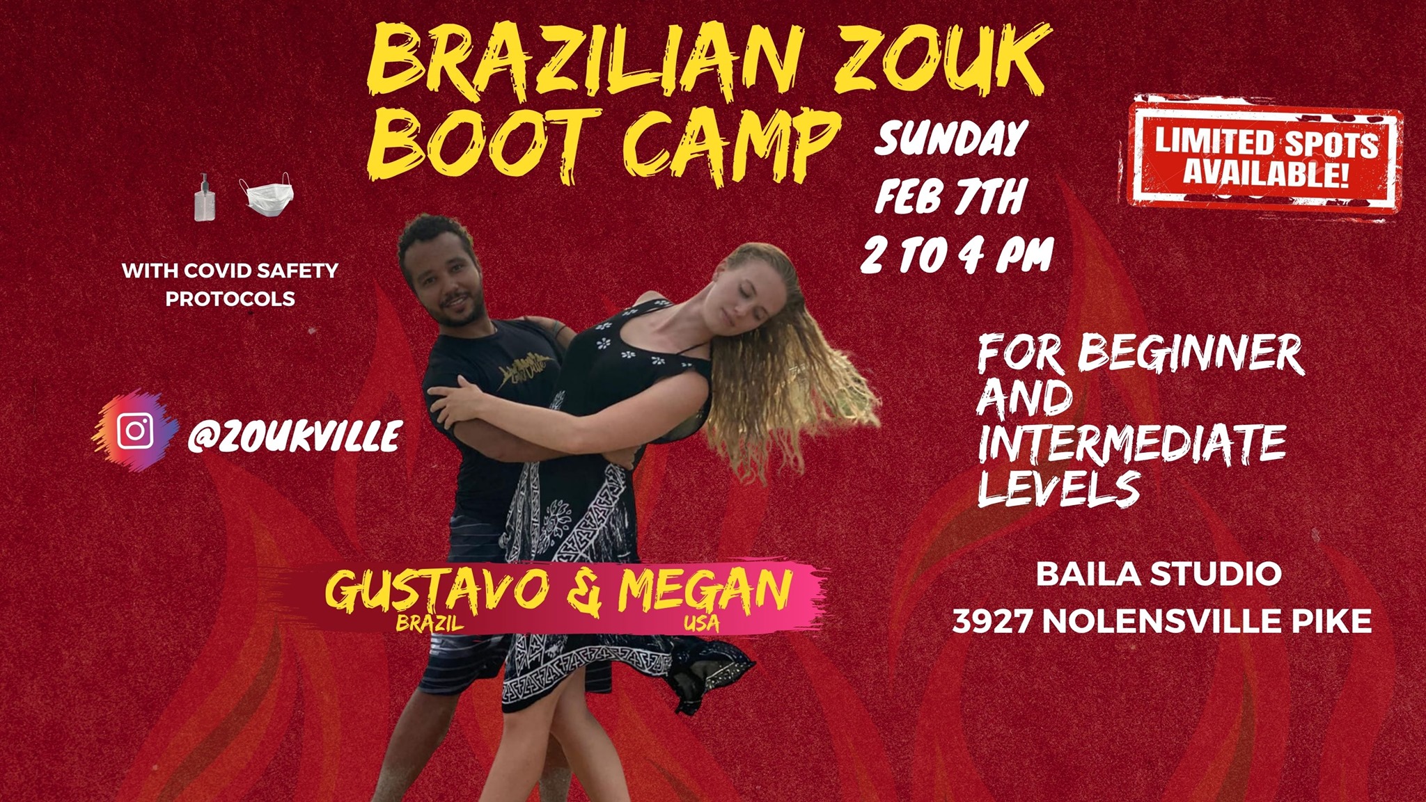 Brazilian Zouk Boot Camp W Gustavo & Megan
