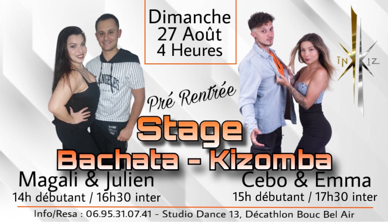 Stage Pré-rentrée Bachata & Kizomba Studio Dance 13