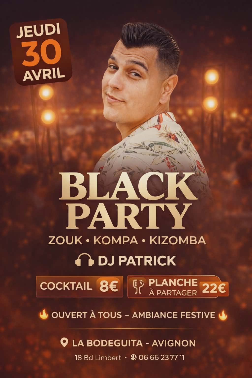 AFRO • KIZOMBA • KOMPA PARTY VEILLE FÉRIÉ