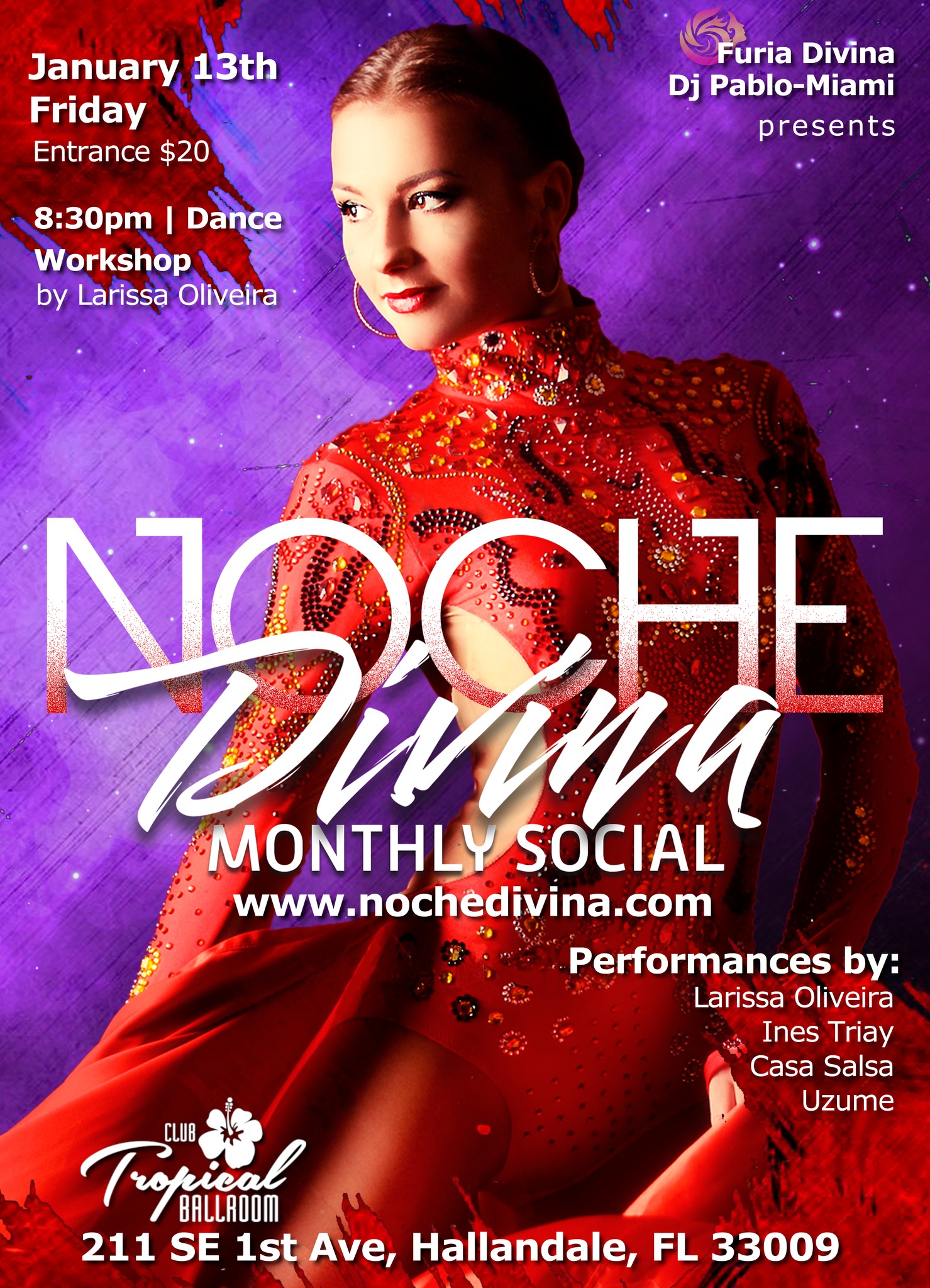 Noche Divina - Jan 2023 (New Year New Social) ft Larissa Oliveira