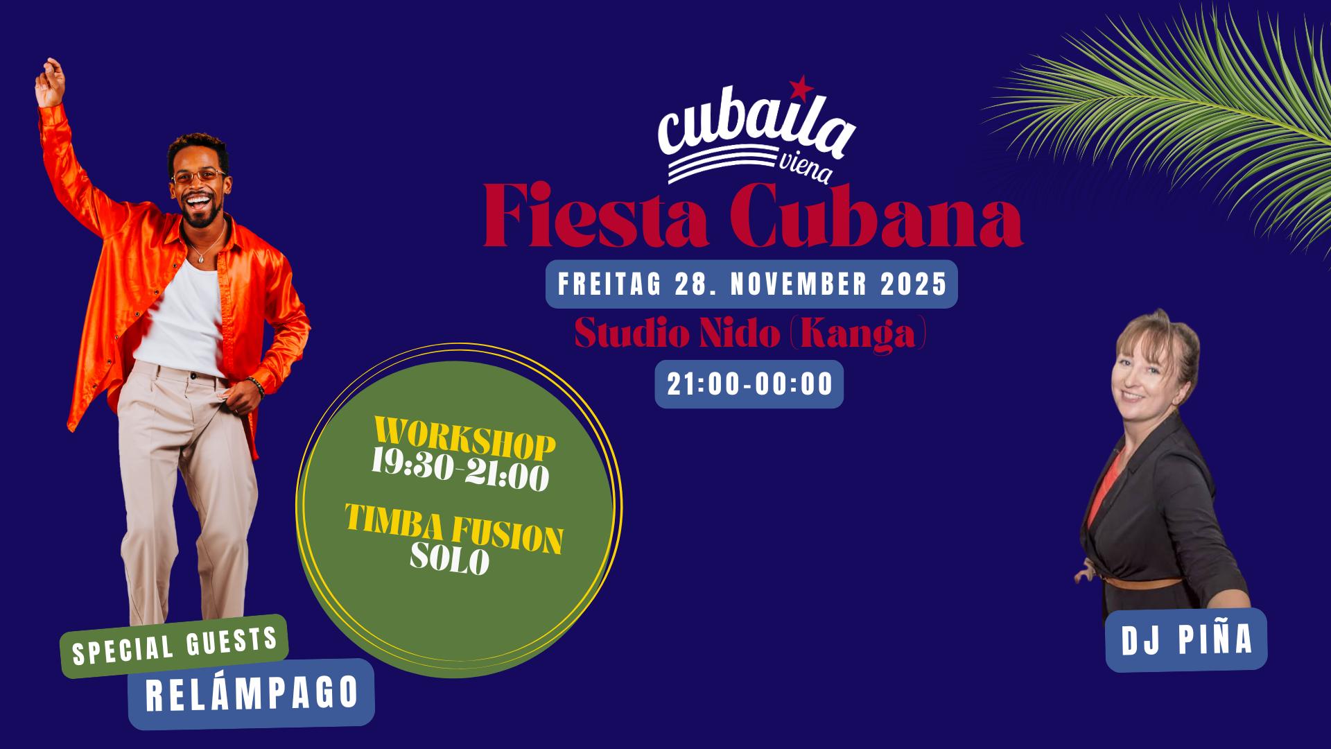 Workshop & Fiesta Cubana with special guests Relámpago