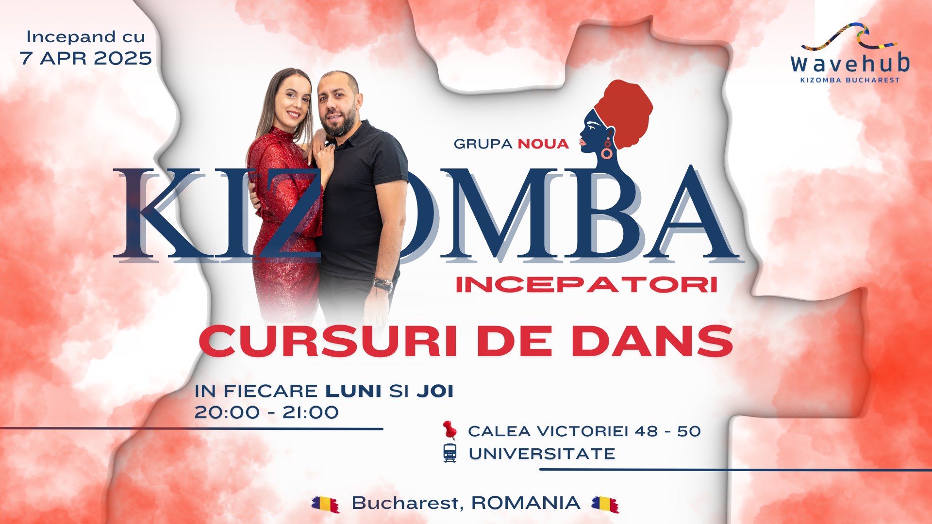 Cursuri de Dans - KIZOMBA pentru INCEPATORI