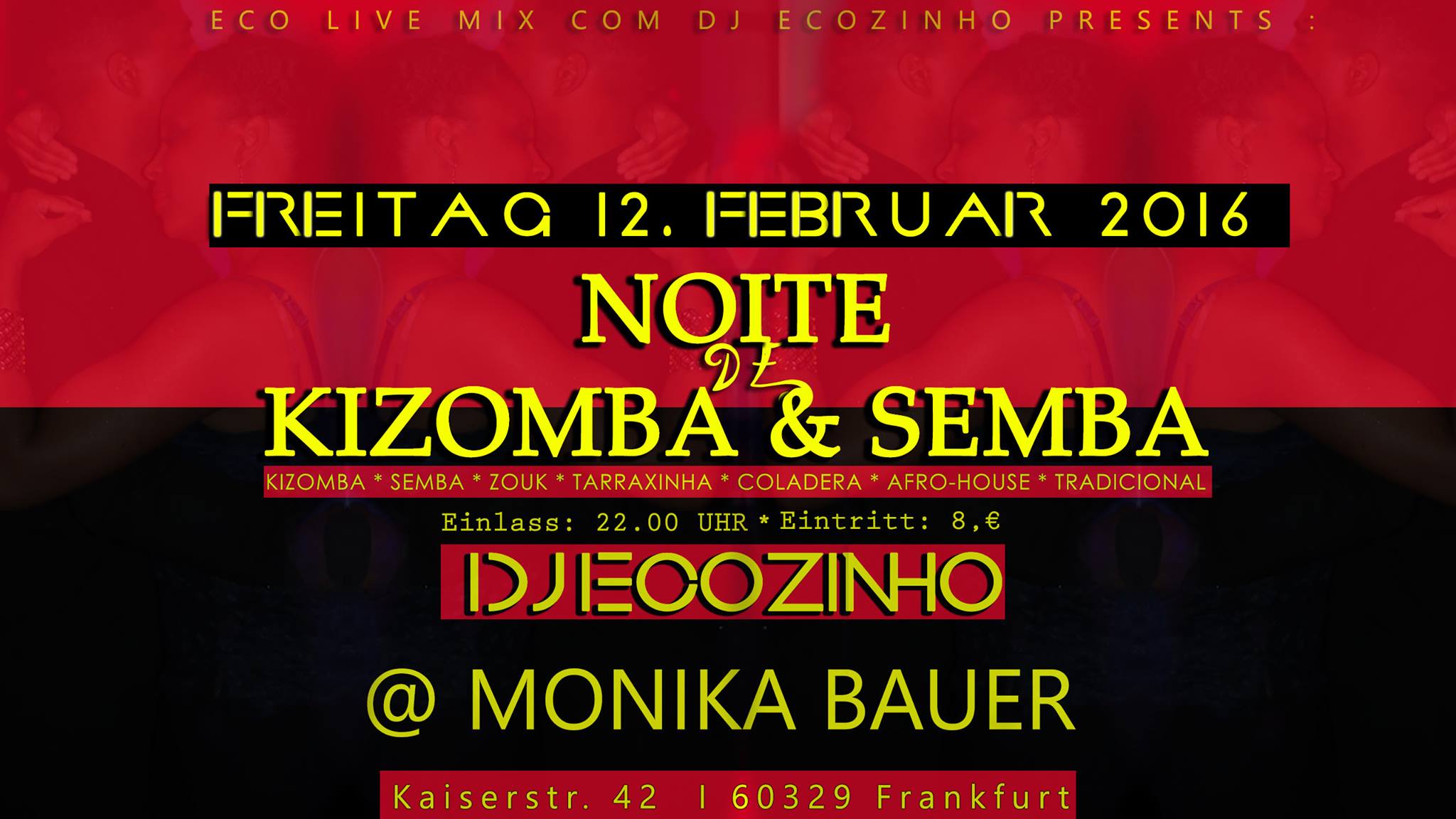 12.2.2016 Kizomba mit DJ Eco Zinho und Old School Mambo Party