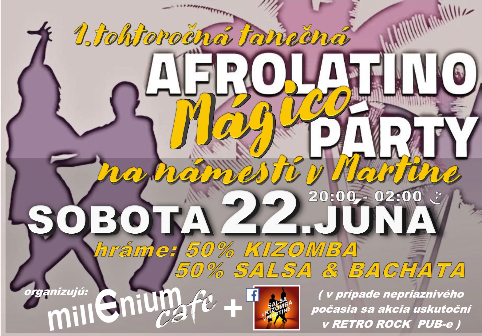 Afrolatino MÁGICO tanečná PARTY na námestí v Martine
