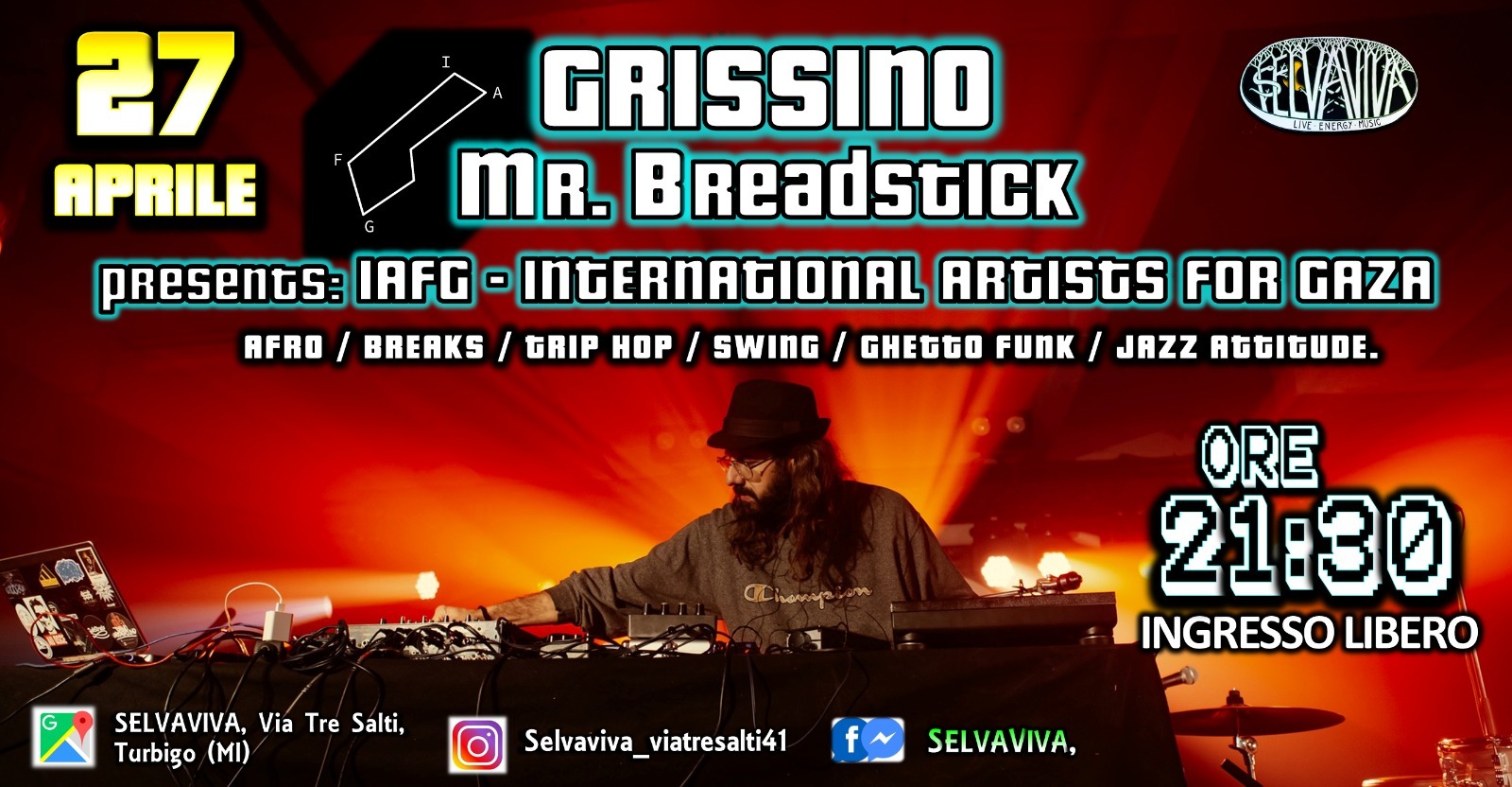 GRISSINO Mr. Breadstick: "International Artists for Gaza"