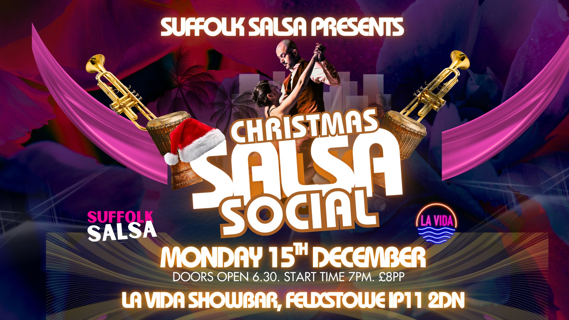 Salsa Monday Christmas Social at La Vida!
