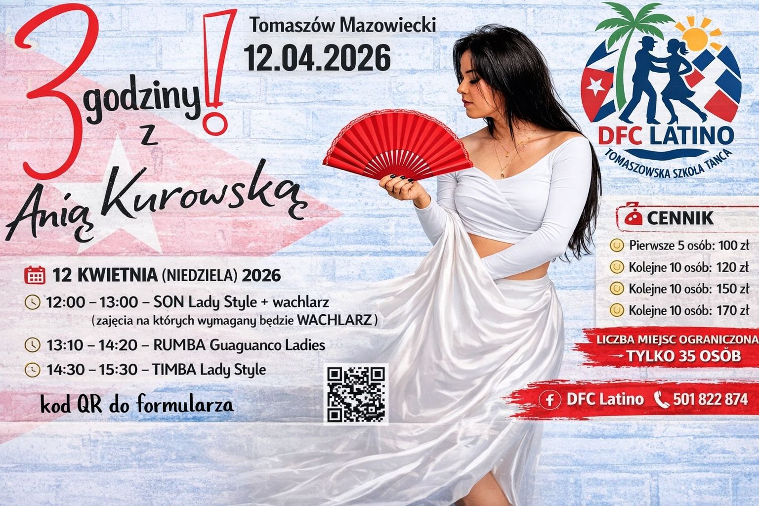 CUBAN SALSA LADY STYLE LAB 3 godziny z Anią Kurowską