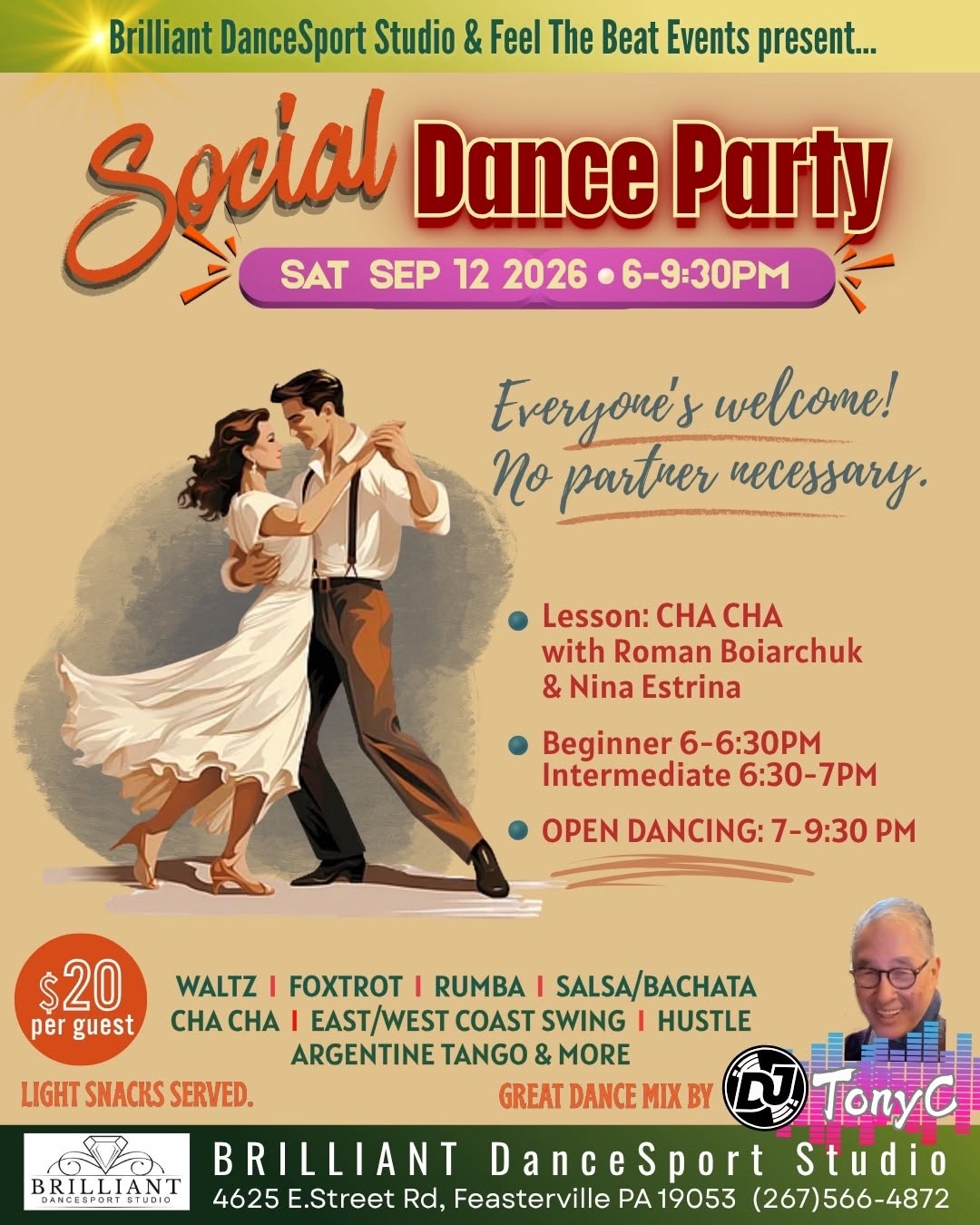 Saturday Social Dance @ Brilliant
