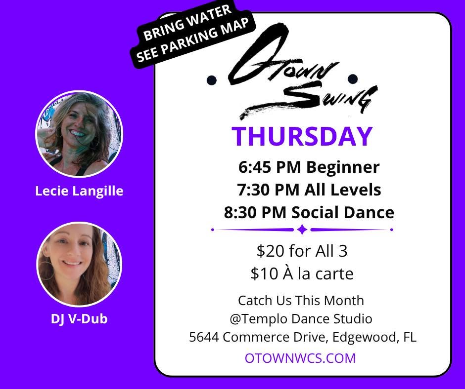 OTown Thursday Night West Coast Swing Class & Social Dance