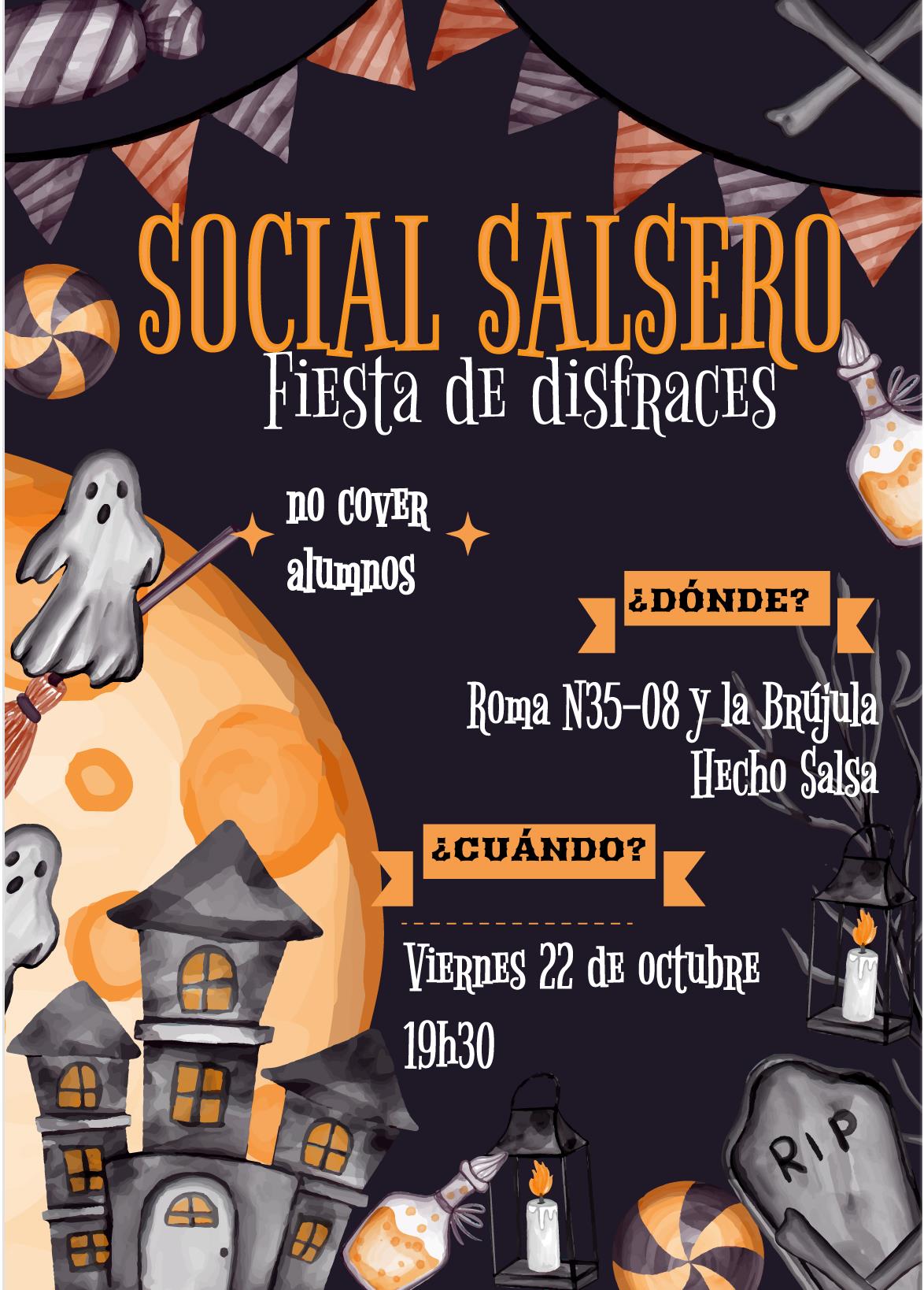 Hecho Salsa - Social Salsero - Fiesta de disfraces