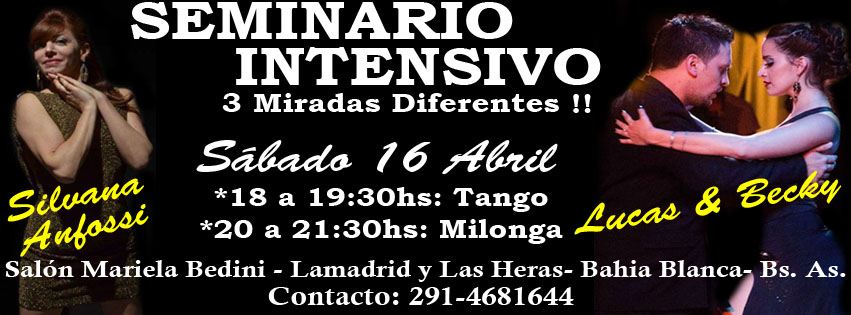 Seminario Intensivo de Tango en Bahia Blanca
