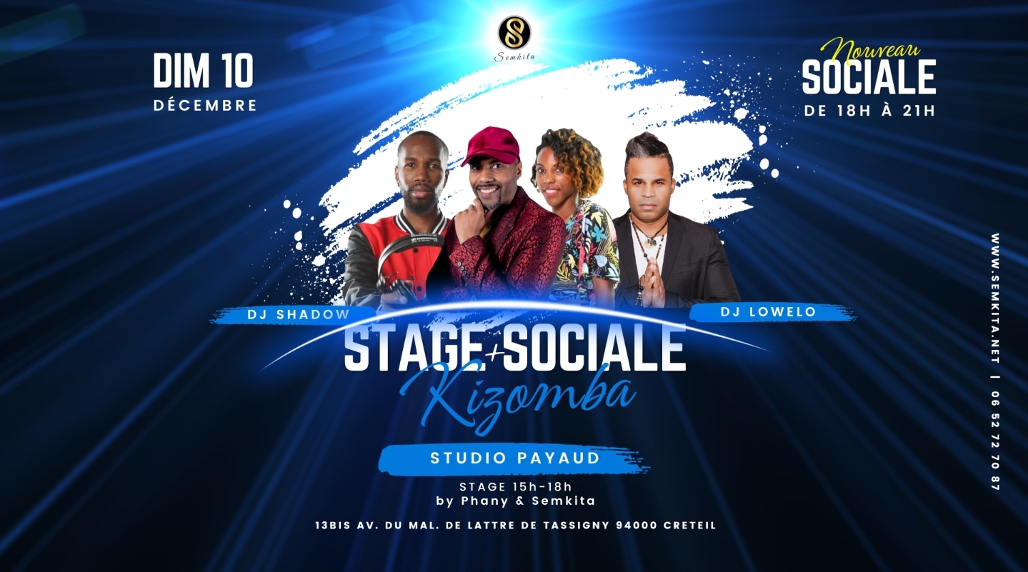 Stage Intensif de Kizomba by Semkita + SOCIALE