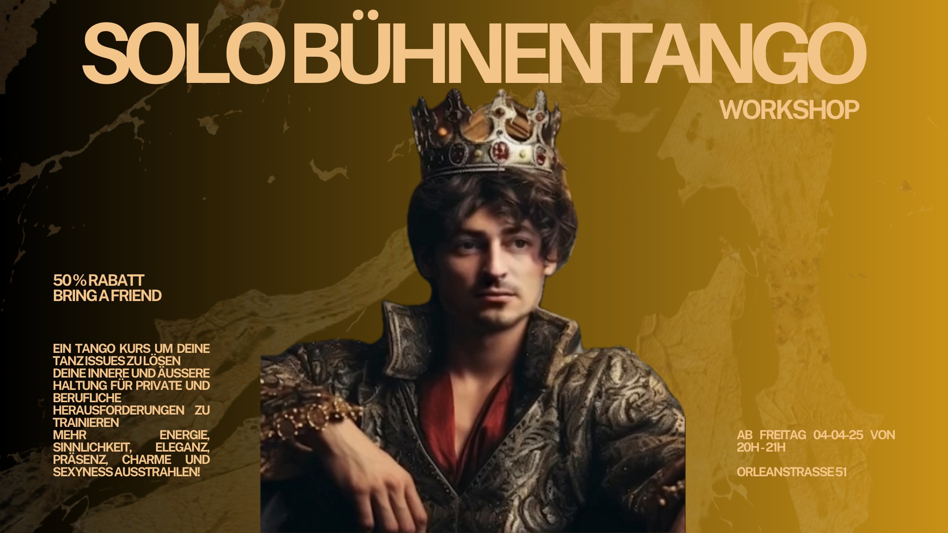 SOLO Bühnentango Workshop - bring a friend 50% off!