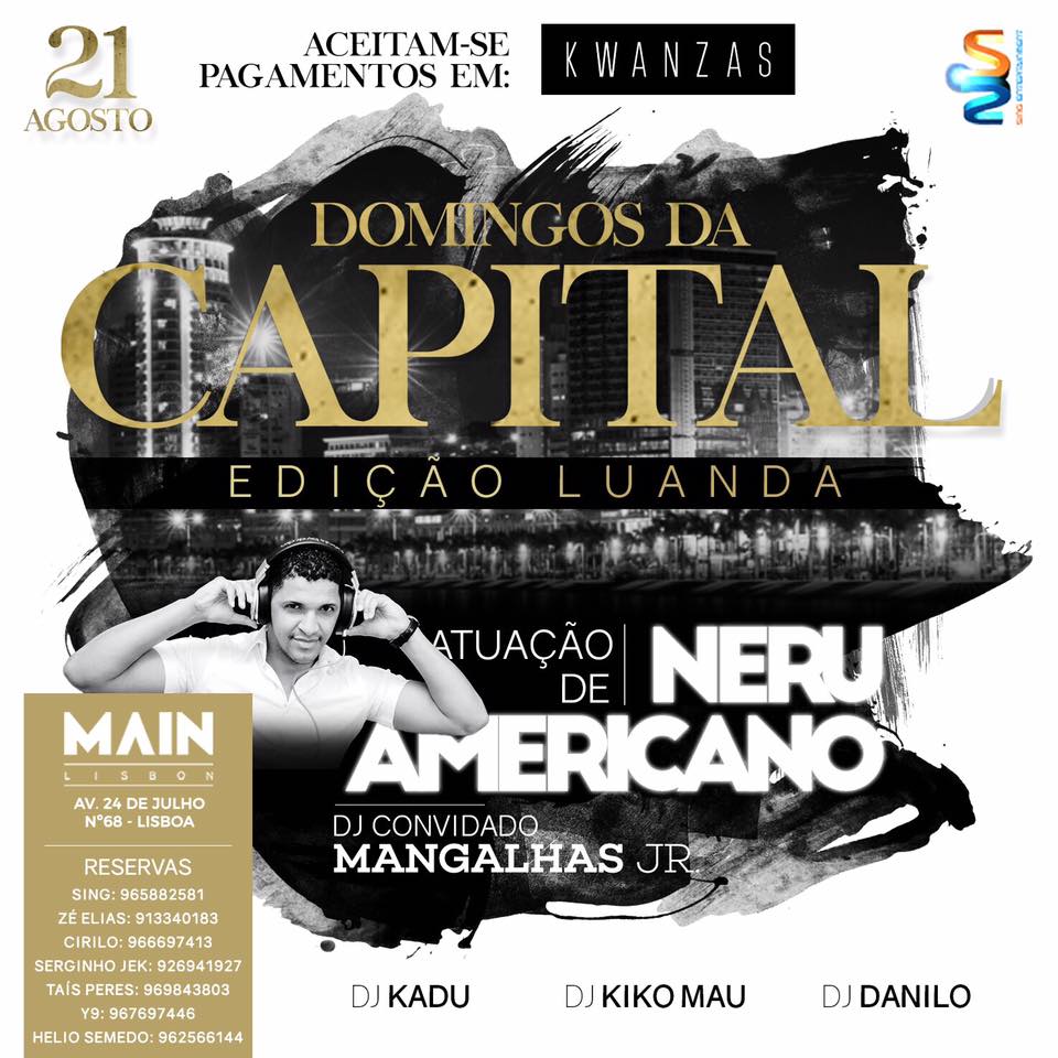 DOMINGOS DA CAPITAL EDIÇÃO LUANDA