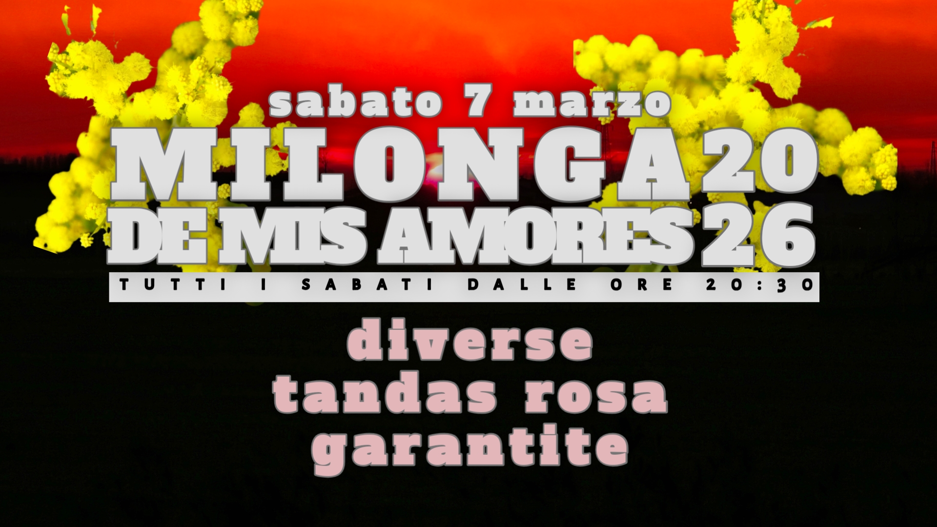 Milonga de mis amores Tandas rosa a go-go !