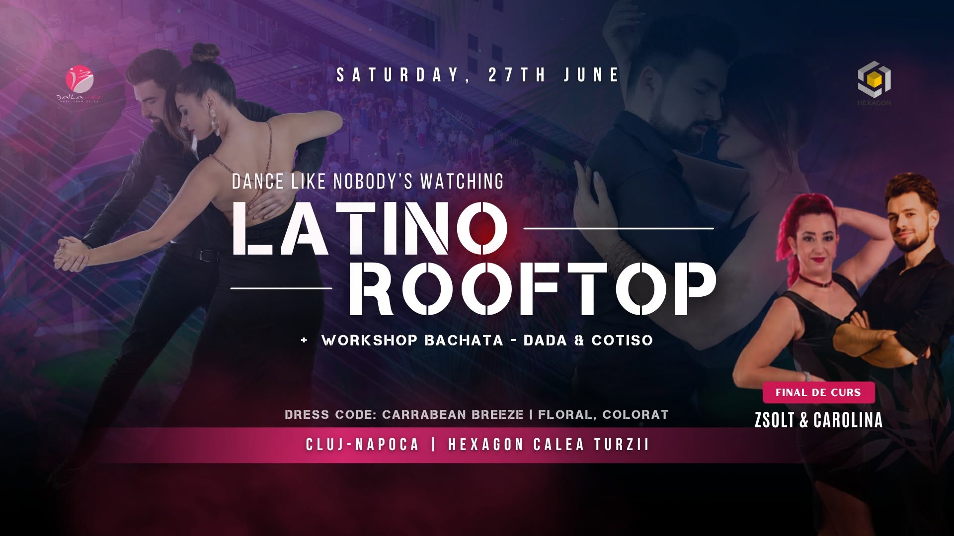 ROOFTOP LATINO PARTY by BAILArte 27 Iunie
