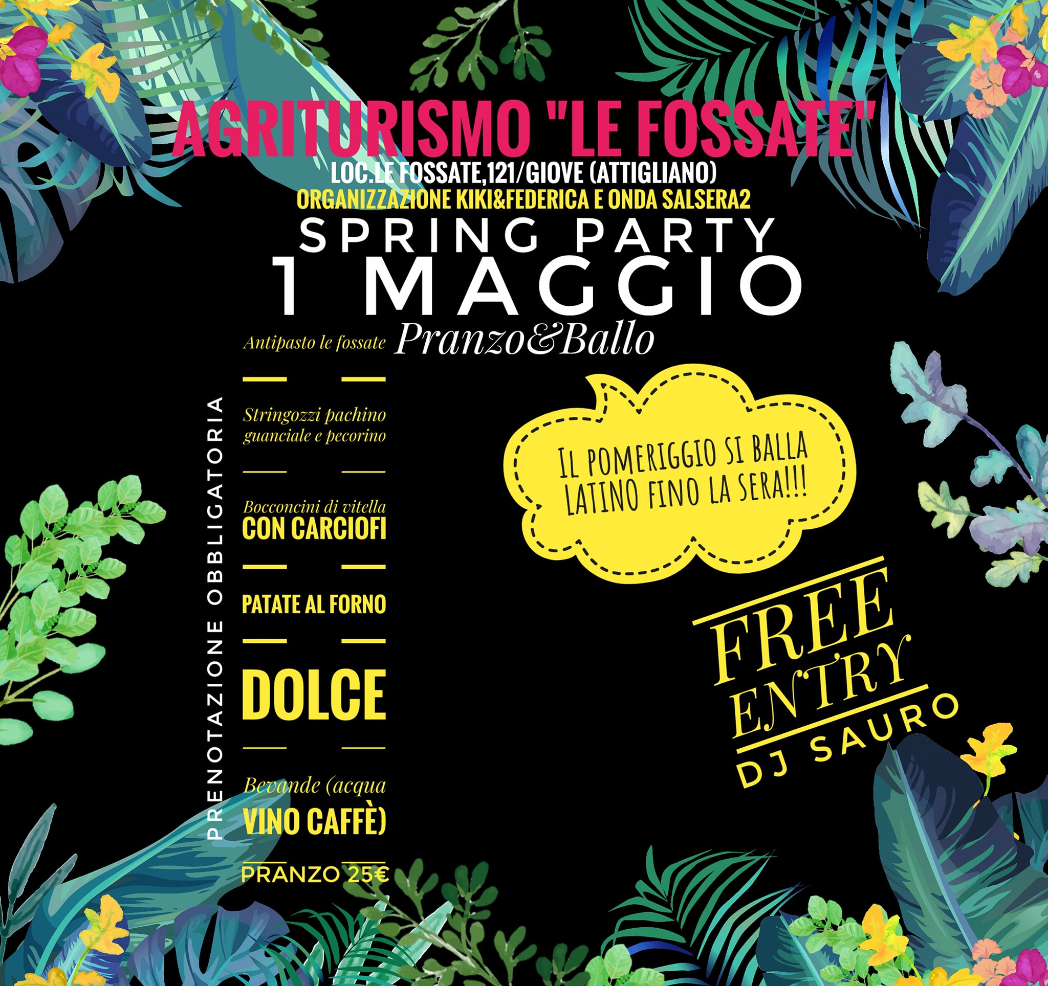 1 MAGGIO..si mangia&si balla!