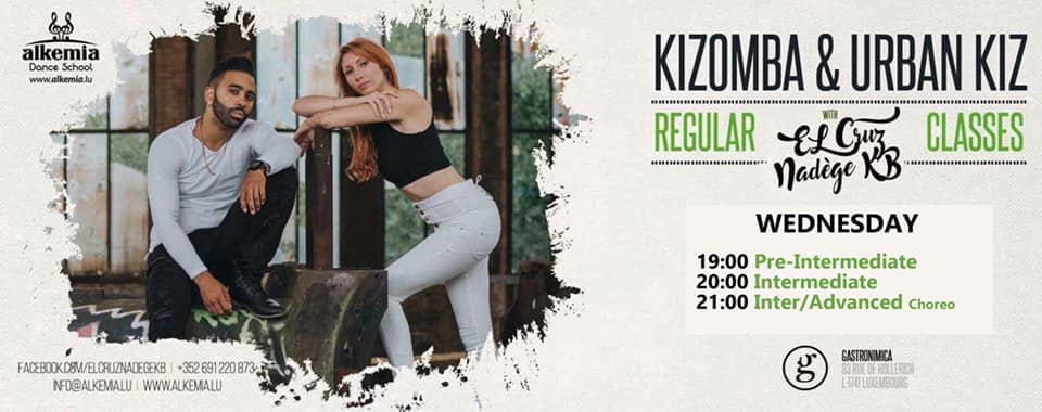 Kizomba Urban Kiz with EL Cruz & Nadège KB in Lux-Hollerich