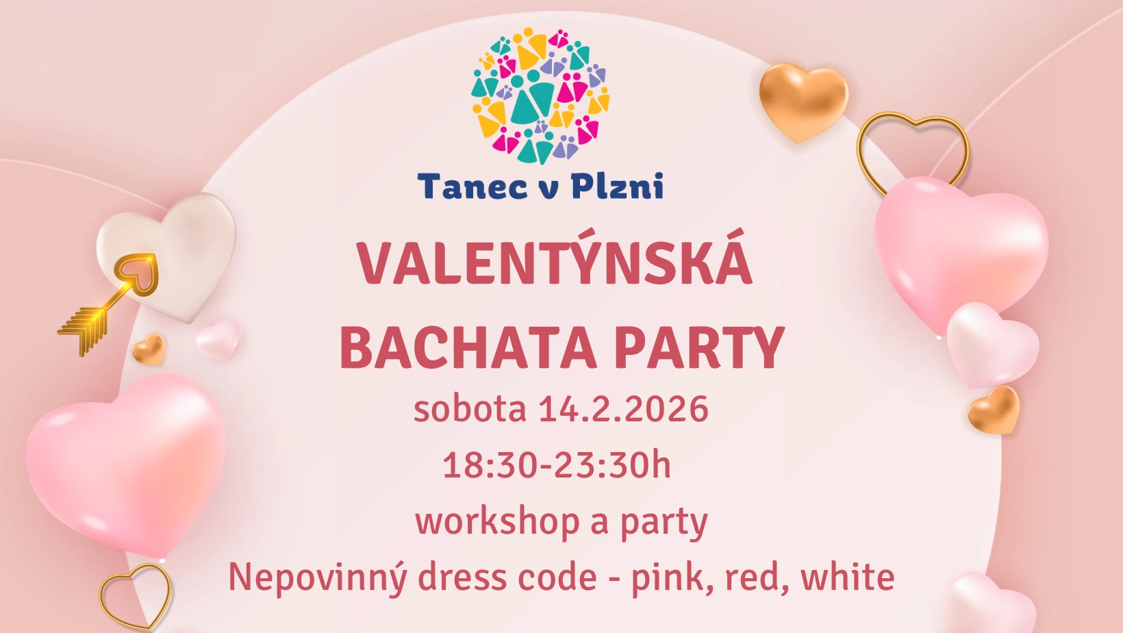 Valentýnská bachata night - workshop + party