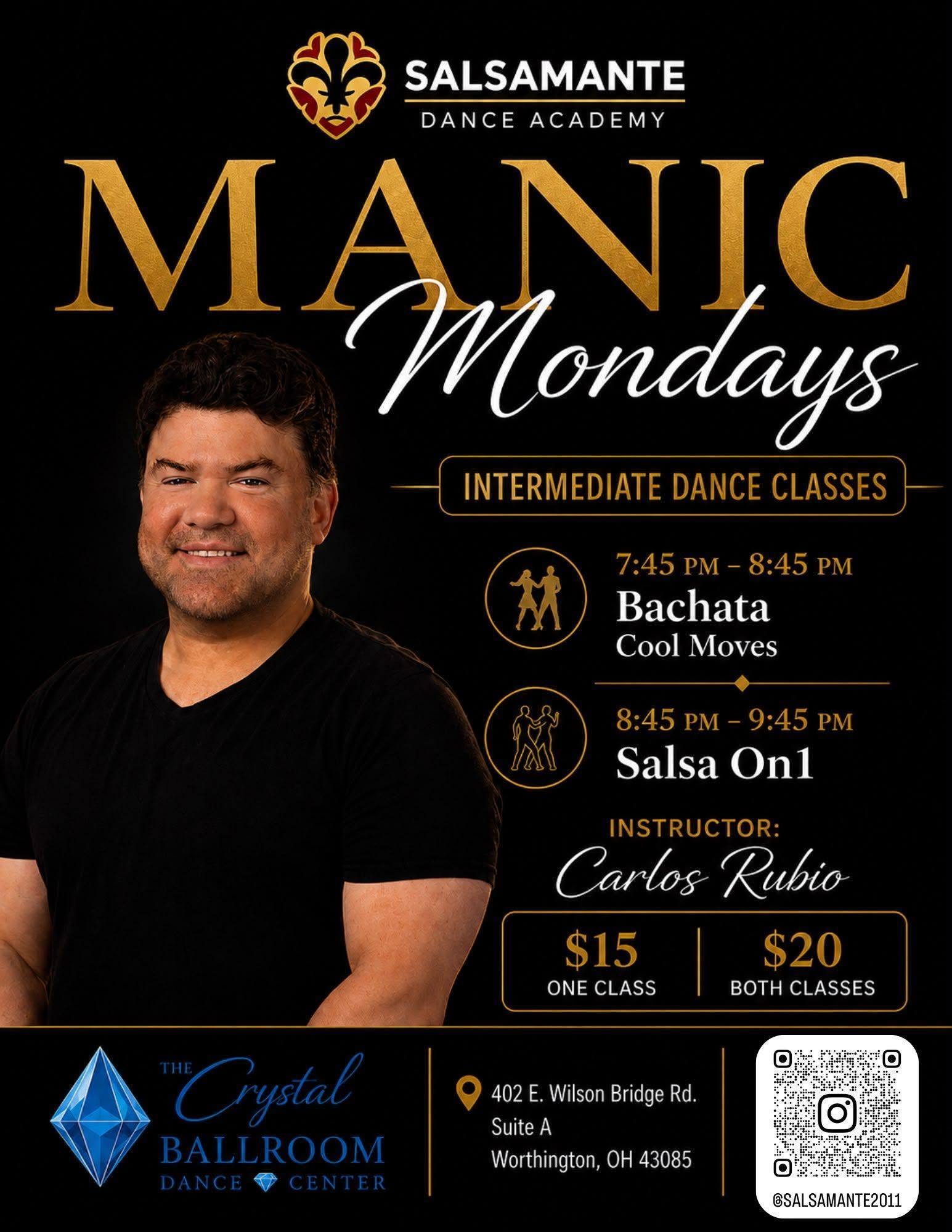 Manic Mondays at Crystal Ballroom Dance Center