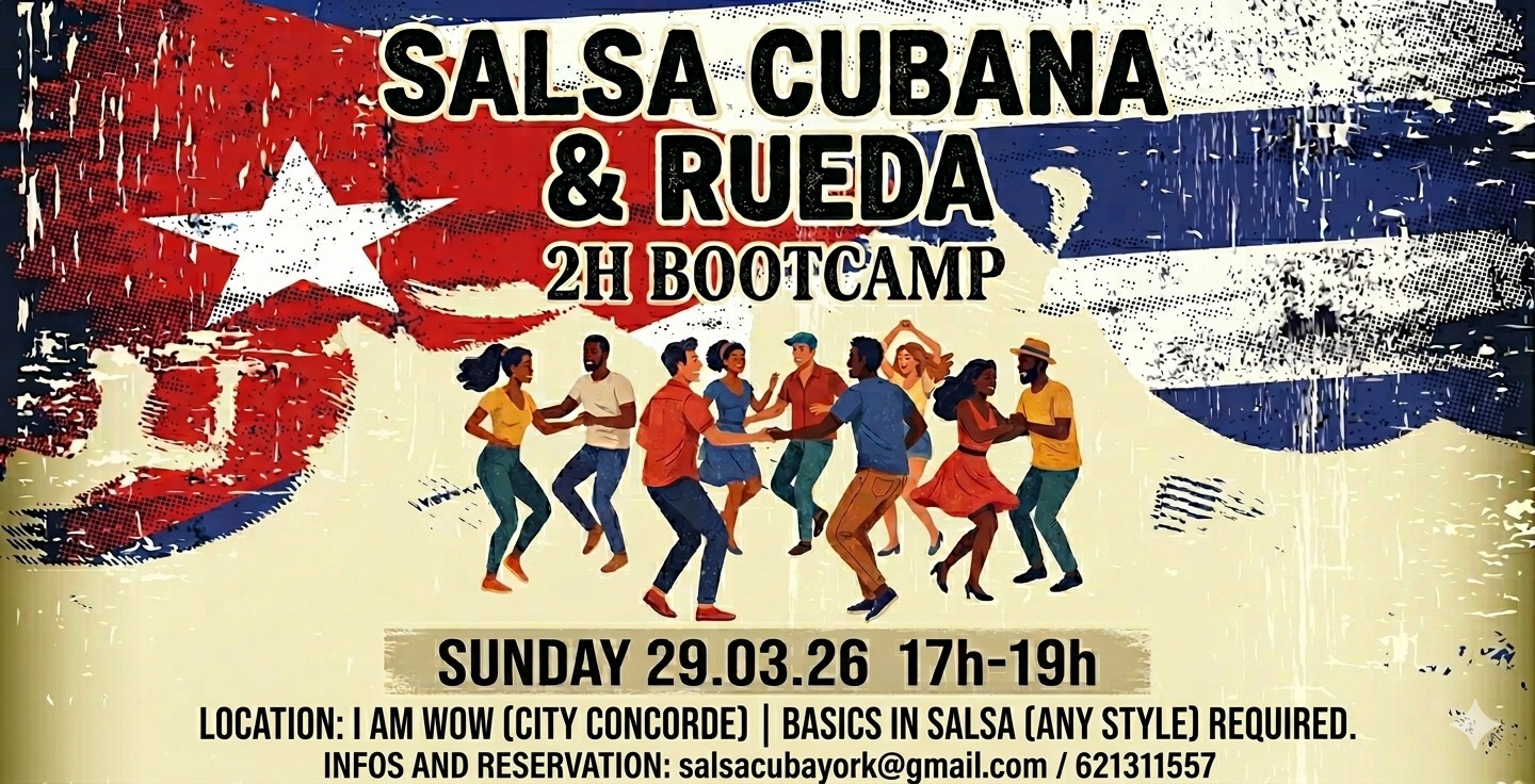 Salsa cubana and Rueda 2h Special Workshop followed by a Free Social Party (Easy and Free Parking)
