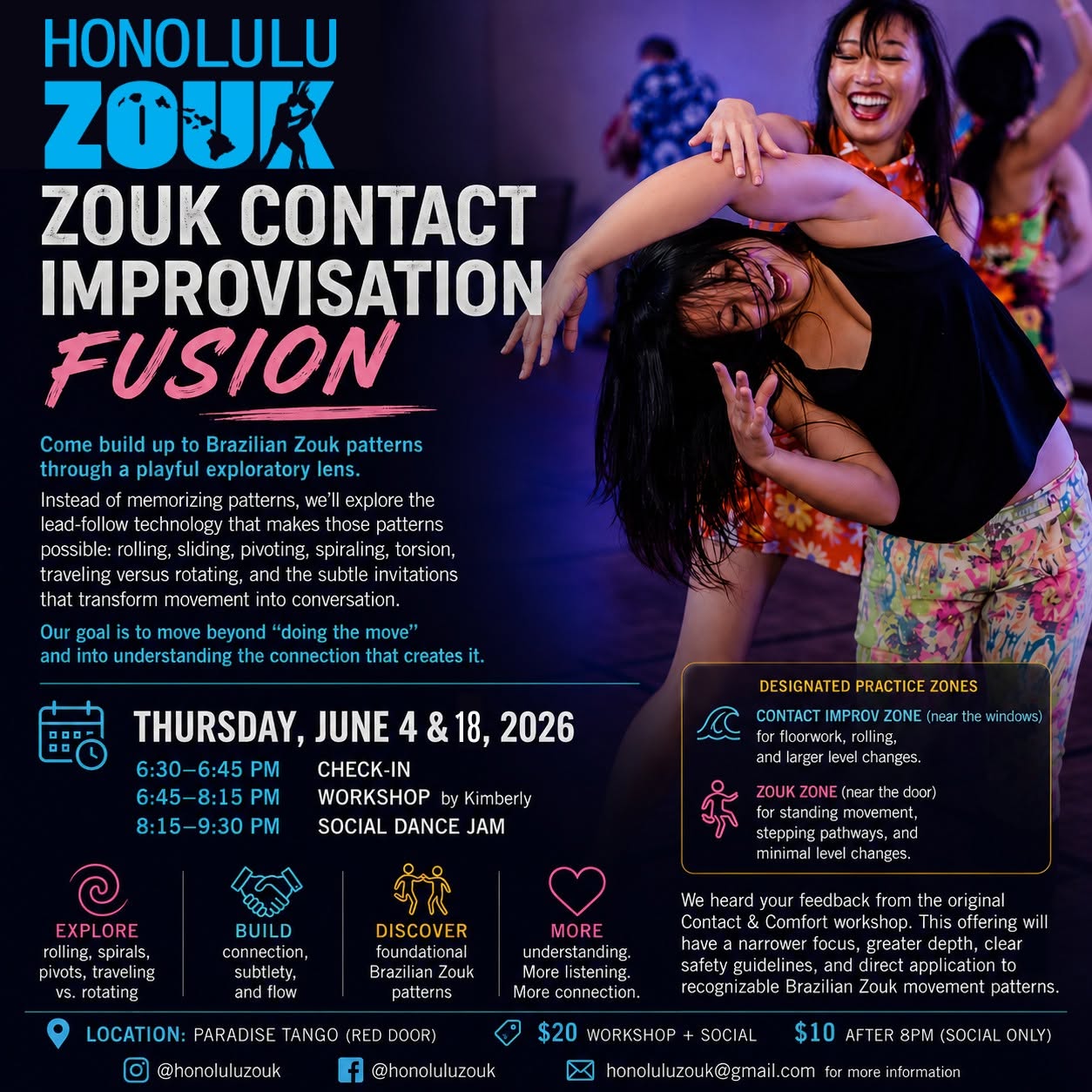 Zouk Contact Improvisation Fusion
