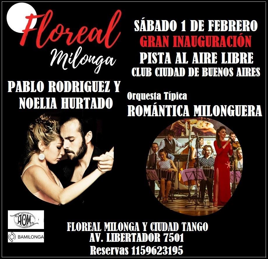 Inauguración pista al aire libre Floreal Milonga!