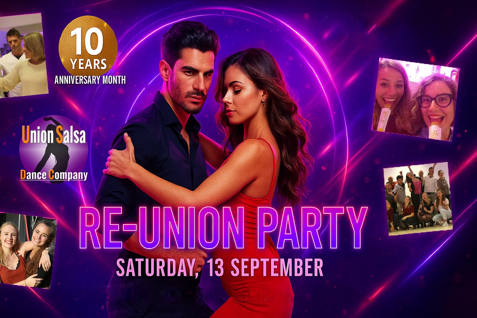 RE-UNION Party Saturday Salsa Night Gratis Entree voor Alumni