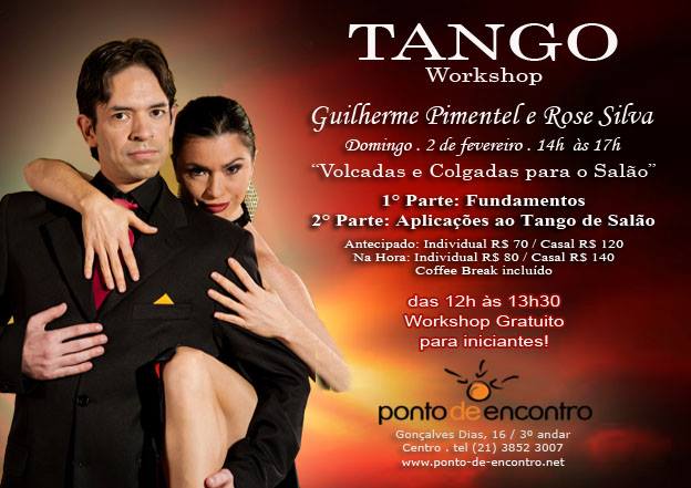 Workshop de Tango com Guilherme Pimentel e Rose Silva