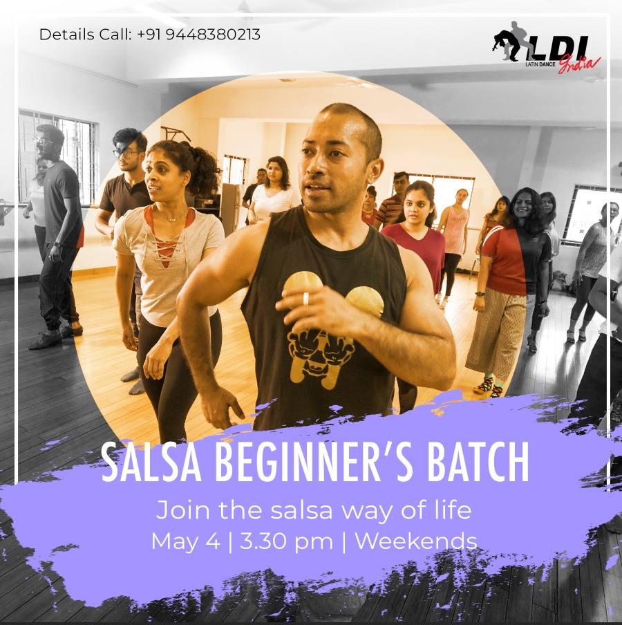 Salsa Beginners Batch - 4 May - 3:30 PM
