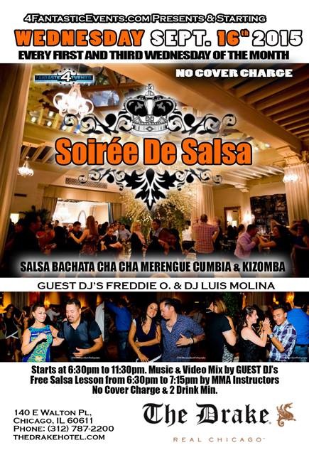 Soirée de Salsa @ Drake Hotel - SEPT 16th 2015 w GUEST DJ'S
