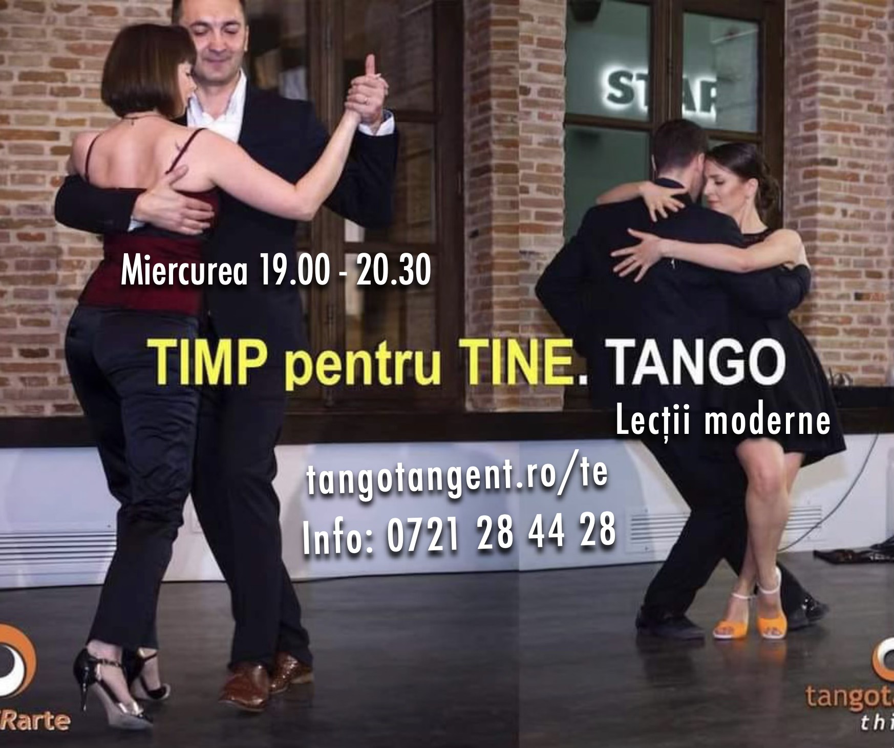 Tango eXplora - Relaxare, îmbrățișare, dans prin tango argentinian, miercurea la 19.00